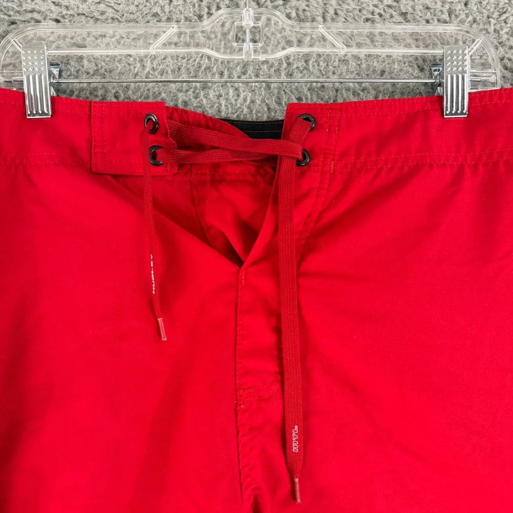 Hurley Razors Board‎ Shorts Mens 40 Red Cargo Pockets Vintage Made In USA